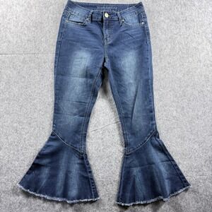 Blue Desire Women's Flare Jeans 26x25 Bell Bottom Boho Hippie Denim Festival